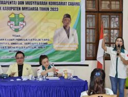 Moureen Pongantung Terpilih Aklamasi Sebagai Ketua Pemuda Katolik Komcab Minahasa