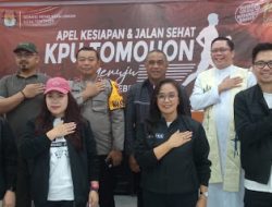 Ciptakan Pemilu Jurdil serta Damai, KPU Tomohon Gelar Apel Kesiapan dan Doa Bersama