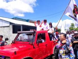 Ribuan Warga Tomohon Rela Antar WL – MM Mendaftar di KPU