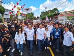 ‘Separuh’ Pendukung Antar WLMM Mendaftar di KPU Tomohon