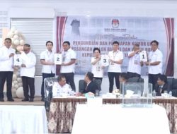 KPUD Sangihe Tetapkan Nomor Urut 4 Paslon Bupati dan Wakil Bupati Pilkada 2024