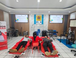 Sambut Hari Listrik Nasional Ke-79, PLN UP3 Manado Gelar Donor Darah