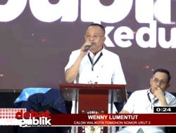 Ini Program Unggulan WLMM pada Debat Publik Kedua Pilwako Tomohon
