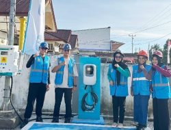 Dorong Ekosistem Kendaraan Listrik, PLN UP3 Luwuk Luncurkan SPKLU Pertama di Banggai