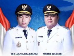 Michael Thungari dan Tendris Bulahari Resmi Dilantik Sebagai Bupati dan Wakil Bupati Sangihe
