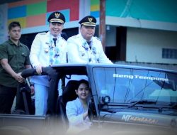Rakyat Antusias! Kedatangan Bupati dan Wakil Bupati Sangihe Disambut Meriah