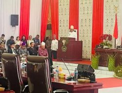 Paripurna HUT Sangihe ke- 600, Bupati Albert Wounde Ajak Perkokoh Persatuan