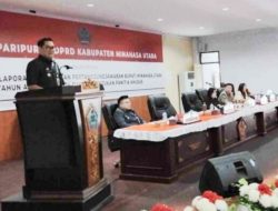 Paripurna LKPJ Bupati 2024, Pembangunan Minut Sukses, Ekonomi dan IPM Naik