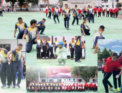 Yonmarhanlan VIII Bitung Rayakan HUT ke-80 RI dengan Olahraga Bersama