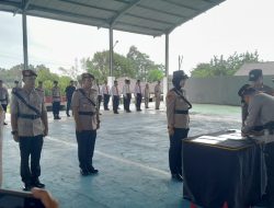 Polres Bitung Gelar Sertijab Kasatresnarkoba, Kasattahti dan Kapolsek Matuari