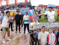 Keliling Venue Porprov XII, Gubernur Yulius Selvanus Suntik Semangat Atlet