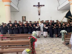 Teladani Iman Santo Georgius, Anggota LC Diteguhkan Lewat Perayaan Ekaristi di Paroki Tahuna