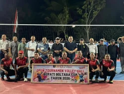 Open Turnamen Volly Ball Bupati Boltara Cup Resmi Digelar, Sirajudin Lasena: Junjung Tinggi Sportivitas