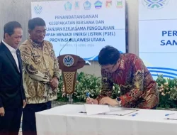 Andrei Angouw Teken Kerja Sama PSEL Sulut, Dorong Sampah Jadi Energi Listrik