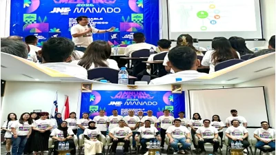 Agen Mapanget dan Cabang Tahuna Mitra Terbaik JNE Manado, Sabet Penghargaan Rp10 Juta