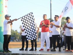 Pencanangan HUT ke-81 RI Tingkat Kabupaten Boltara Diawali Jalan Sehat dan Senam Bersama