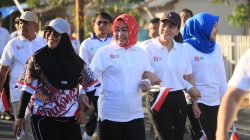 Ketua dan Wakil Ketua TP-PKK Boltara Hadiri Pencanangan HUT ke-81 Kemerdekaan RI Tingkat Kabupaten