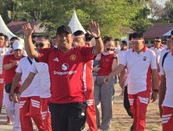 Polres Bolmong Utara Meriahkan HUT ke-81 RI dengan Lomba Tradisional: Kapolres Ikut Tarik Tambang