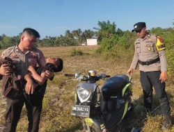 Gercep Polsek Pinogaluman Bantu Remaja 15 Tahun Alami Kecelakaan Tunggal di Persawahan Dalapuli Barat