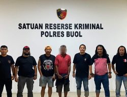Polres Bolmut Amankan Terduga Pelaku Pencurian Perahu di Kabupaten Buol.