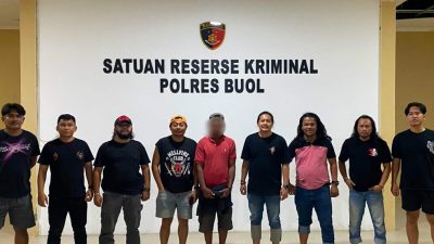 Polres Bolmut Amankan Terduga Pelaku Pencurian Perahu di Kabupaten Buol.